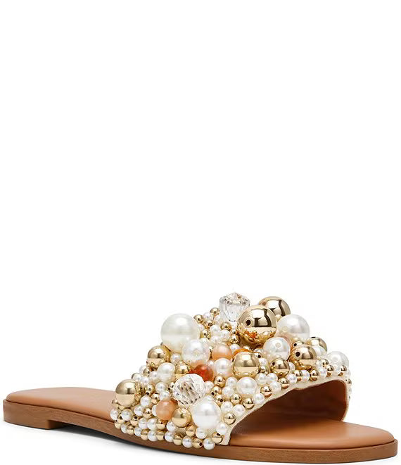 Steve Madden Klio Ornament Embellished Slide Sandals