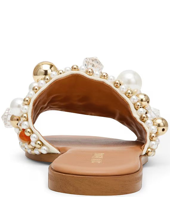 Steve Madden Klio Ornament Embellished Slide Sandals