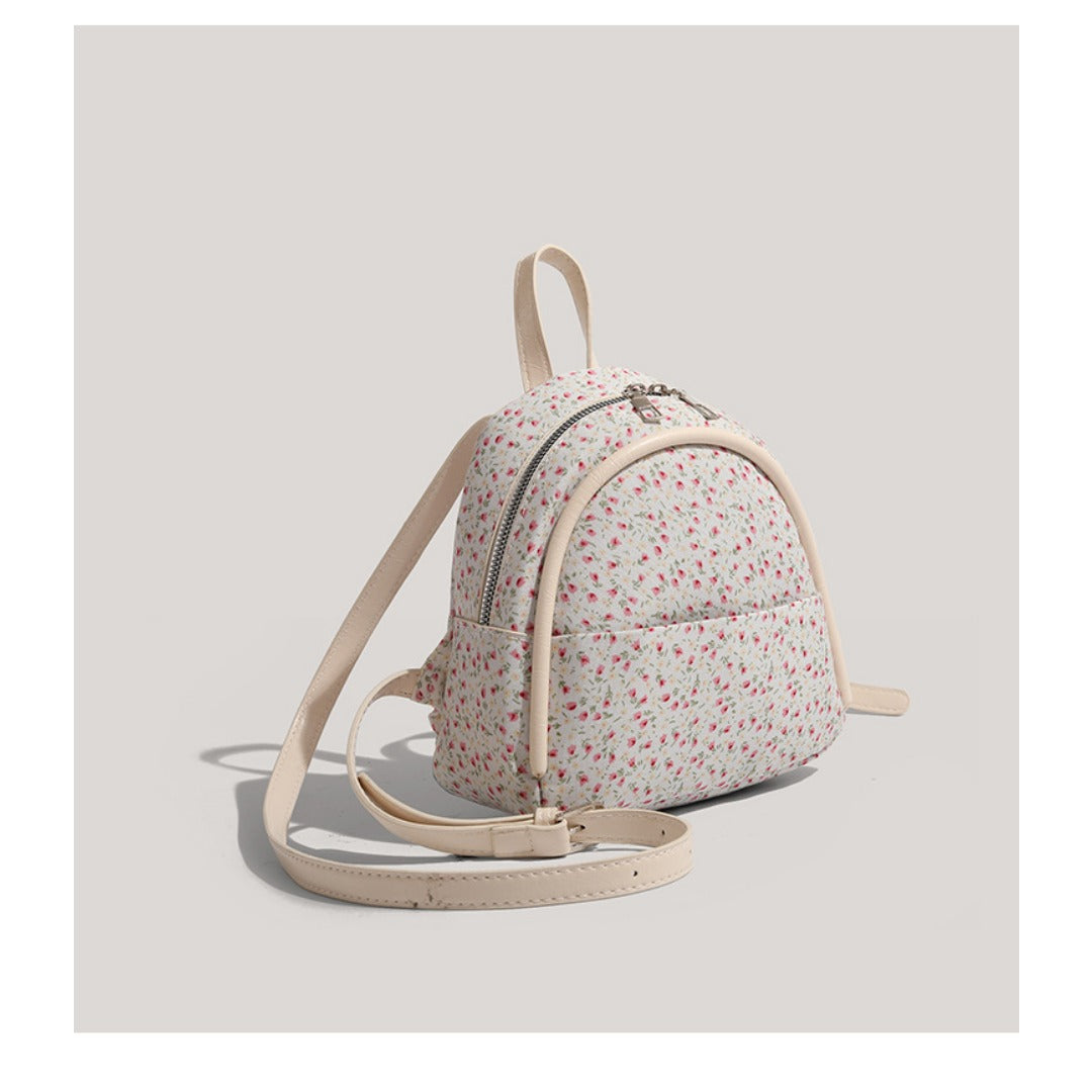 Mini retro floral small backpack, mini girl fashion backpack, small backpack purse for girls teens women
