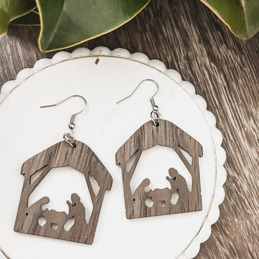 Beautiful Christmas Nativity Earrings