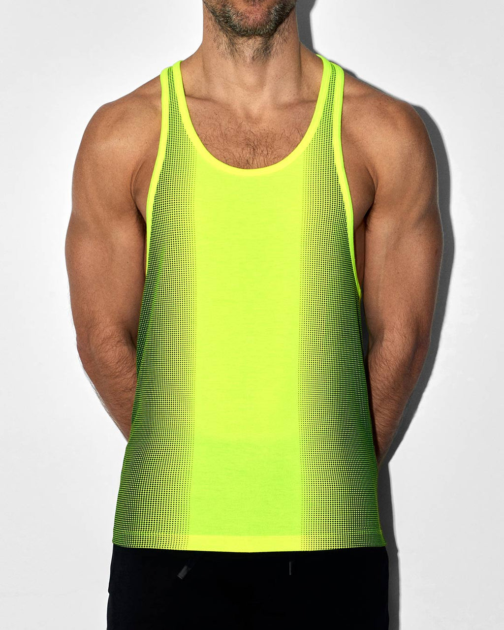 Super Bright Racerback Tank Neon Yellow