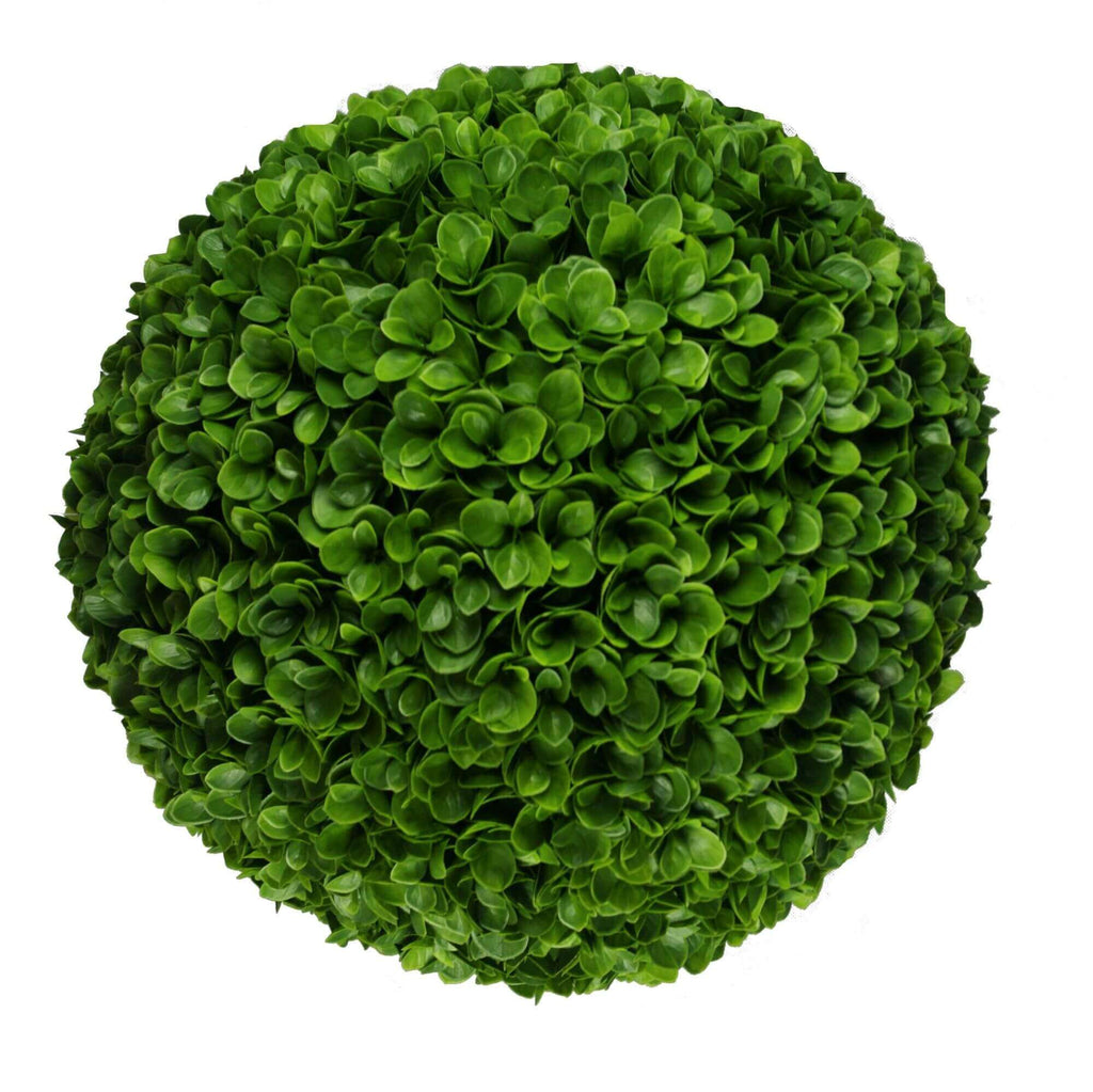 Rose Clover Artificial Topiary Ball Set of 2 17in – UV Resistant