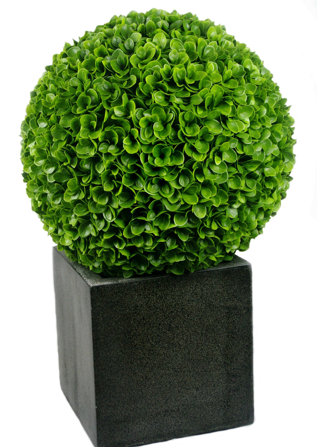 Rose Clover Artificial Topiary Ball Set of 2 17in – UV Resistant