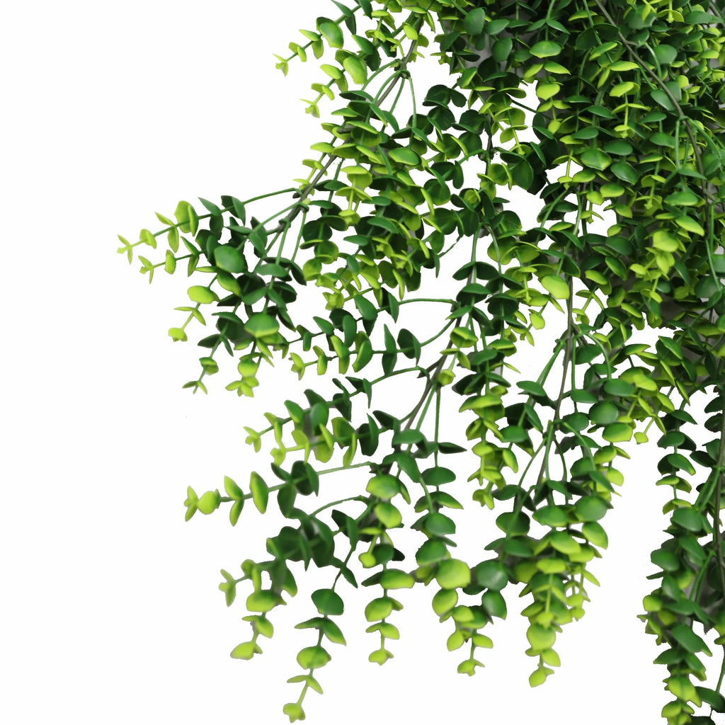 Lush Green Eucalyptus Garland Artificial Hanging Bush 7.1×30.5in – NFPA 701 Certified – UV Resistant