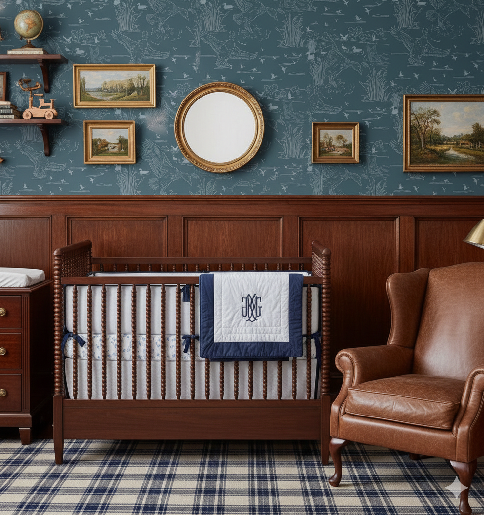 Wallace Wallpaper by Painted Hawk Design
