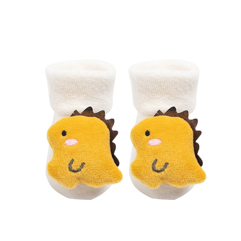 Baby Socks Christmas Anti Slip Short Socks for Baby Newborn Winter Warm Infant Cartoon Girls Boys