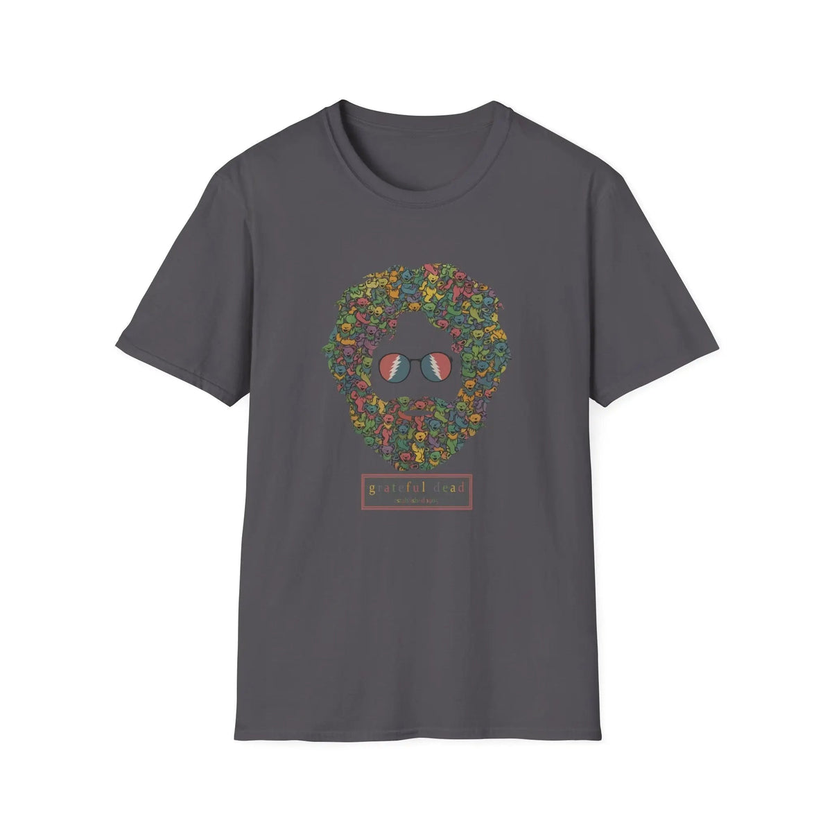Jerry Garcia Dancing Bears Face - Vineyard Collection T-Shirt
