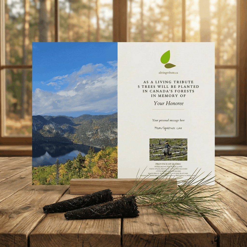 Plant a Tree in Canada with Mailed Commemorative Card