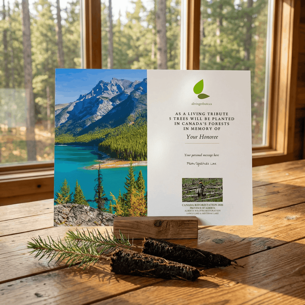 Plant a Tree in Canada with Mailed Commemorative Card