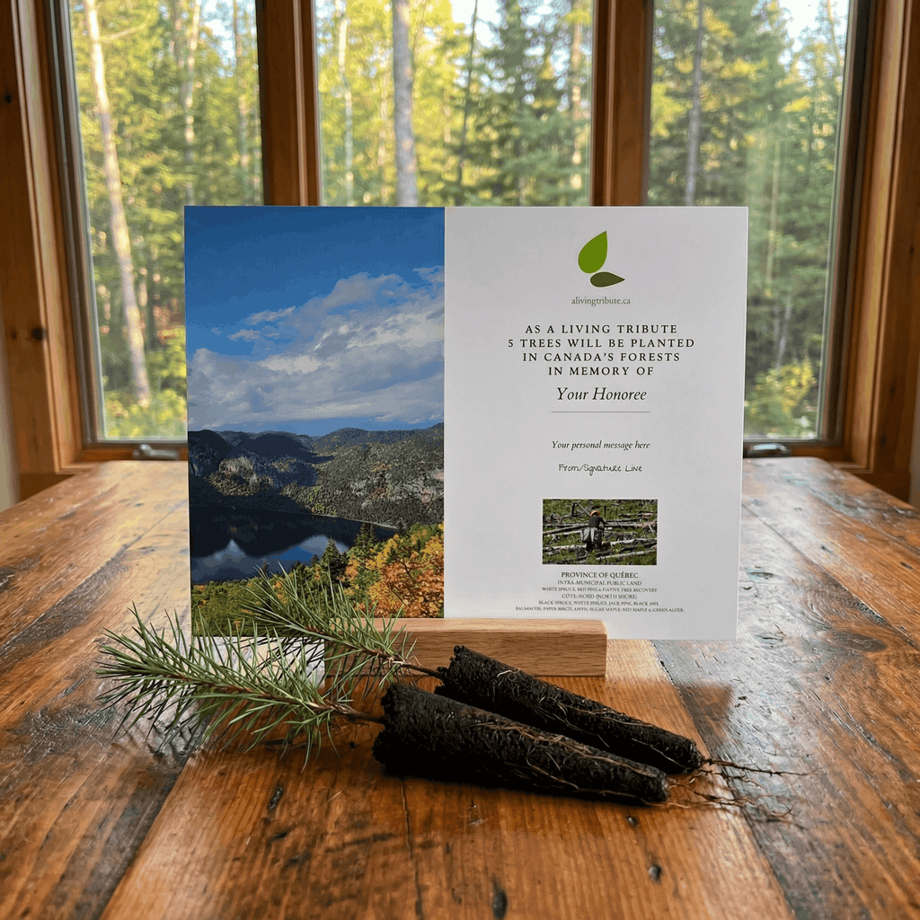 Plant a Tree in Canada with Mailed Commemorative Card