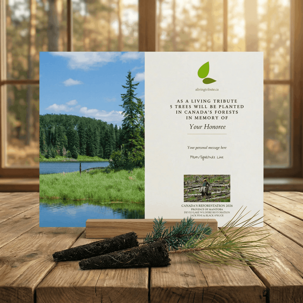 Plant a Tree in Canada with Mailed Commemorative Card