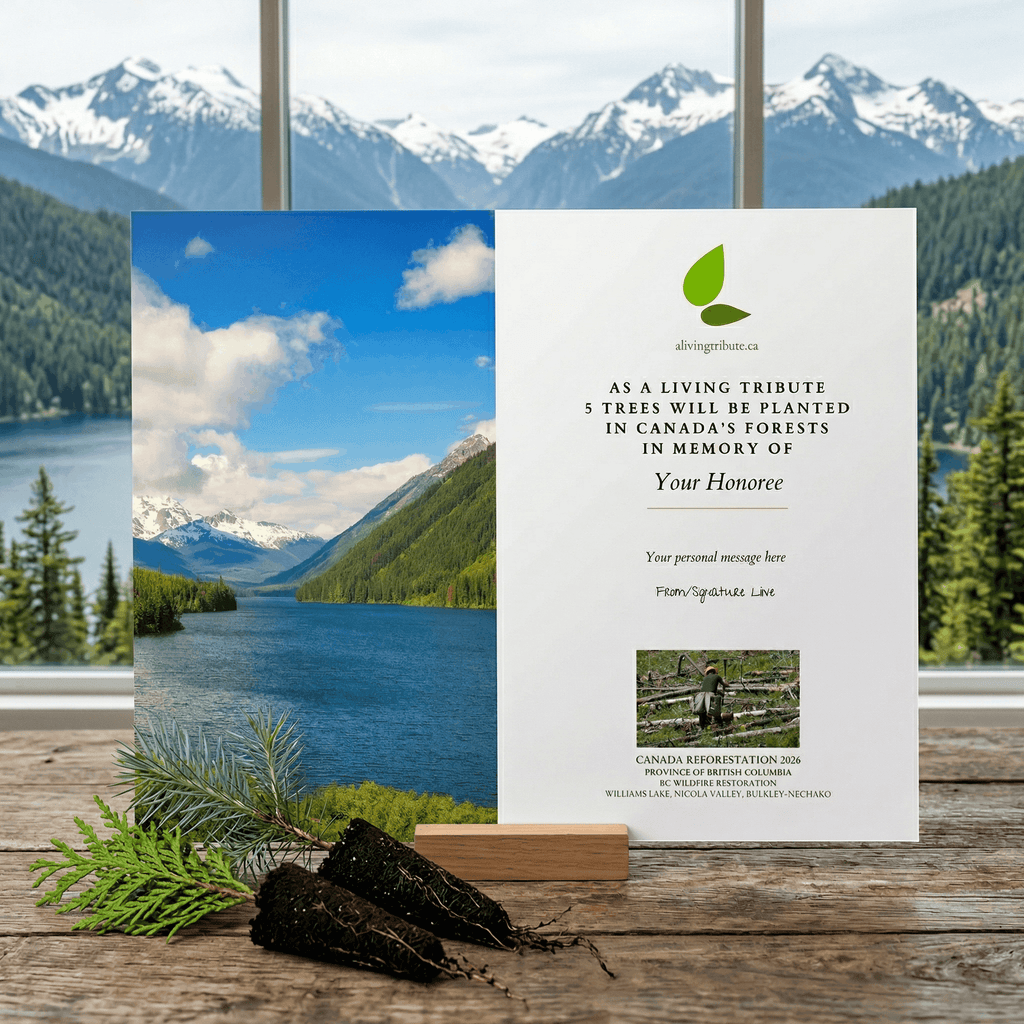 Plant a Tree in Canada with Mailed Commemorative Card