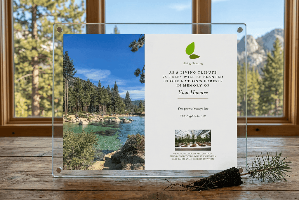 Plant-a-Tree Gift with Deluxe Glass Display Frame