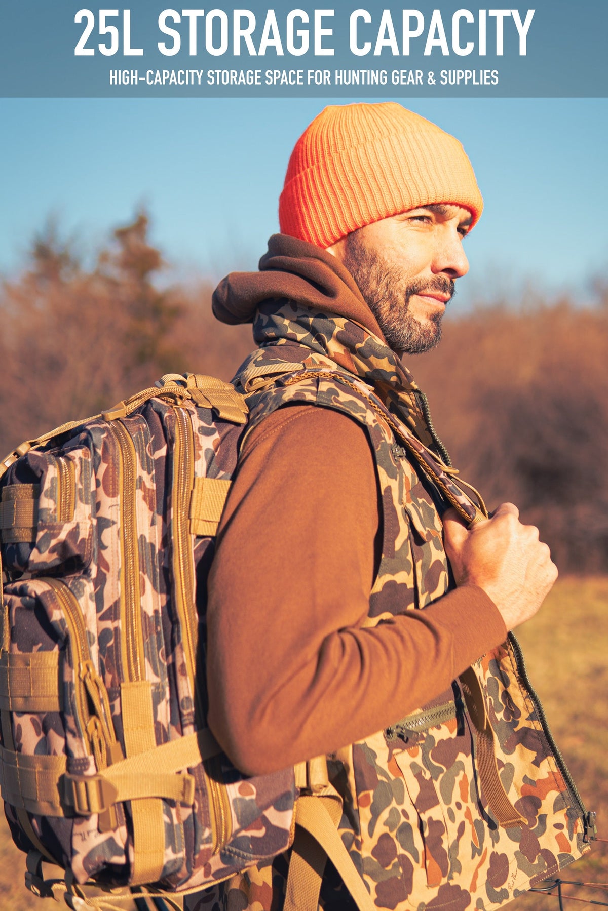 CLEARANCE - Rothco X Bear Archery Fred Bear Camo Transport Pack - Medium