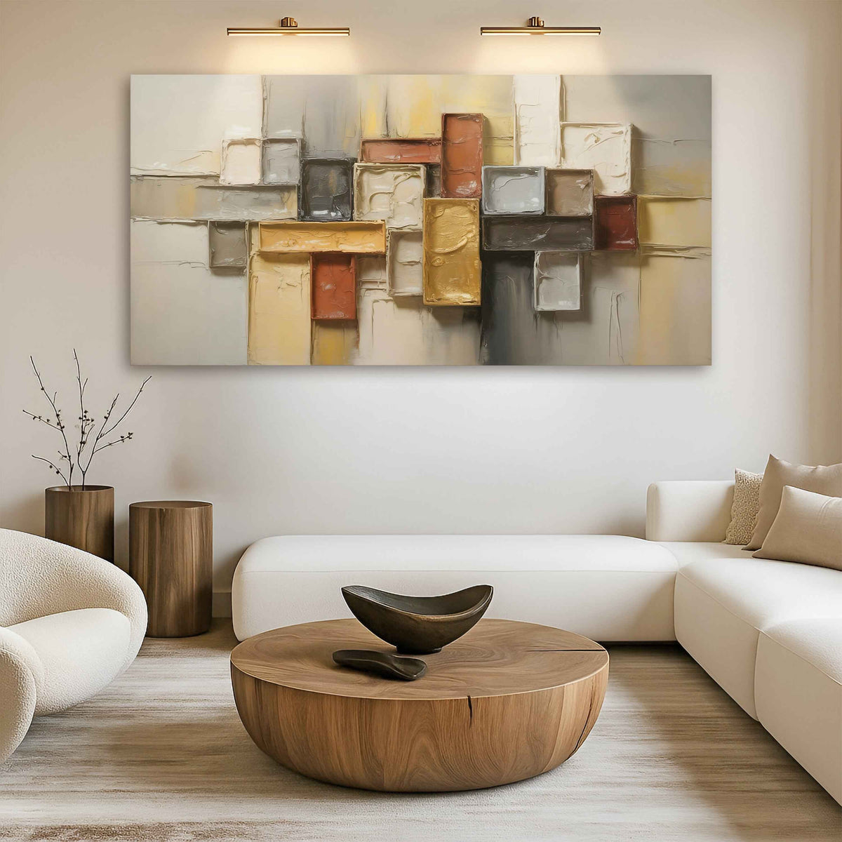 Shape Pattern Minimalist Abstract Wall Art