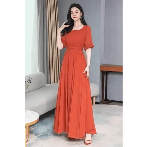 Fashion Luxury Long Chiffon Trendy Dress - Cute Fashion Women Dresses for Women