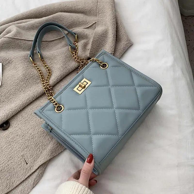 2021 Fashion Shoulder Bag Women Travel Bags Leather Pu Quilted Bag - Female Trendy Luxury Designer Handbags