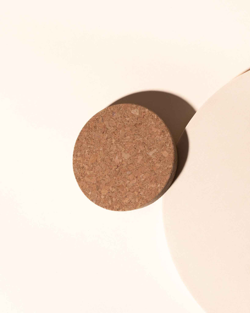 natural candle cork lid
