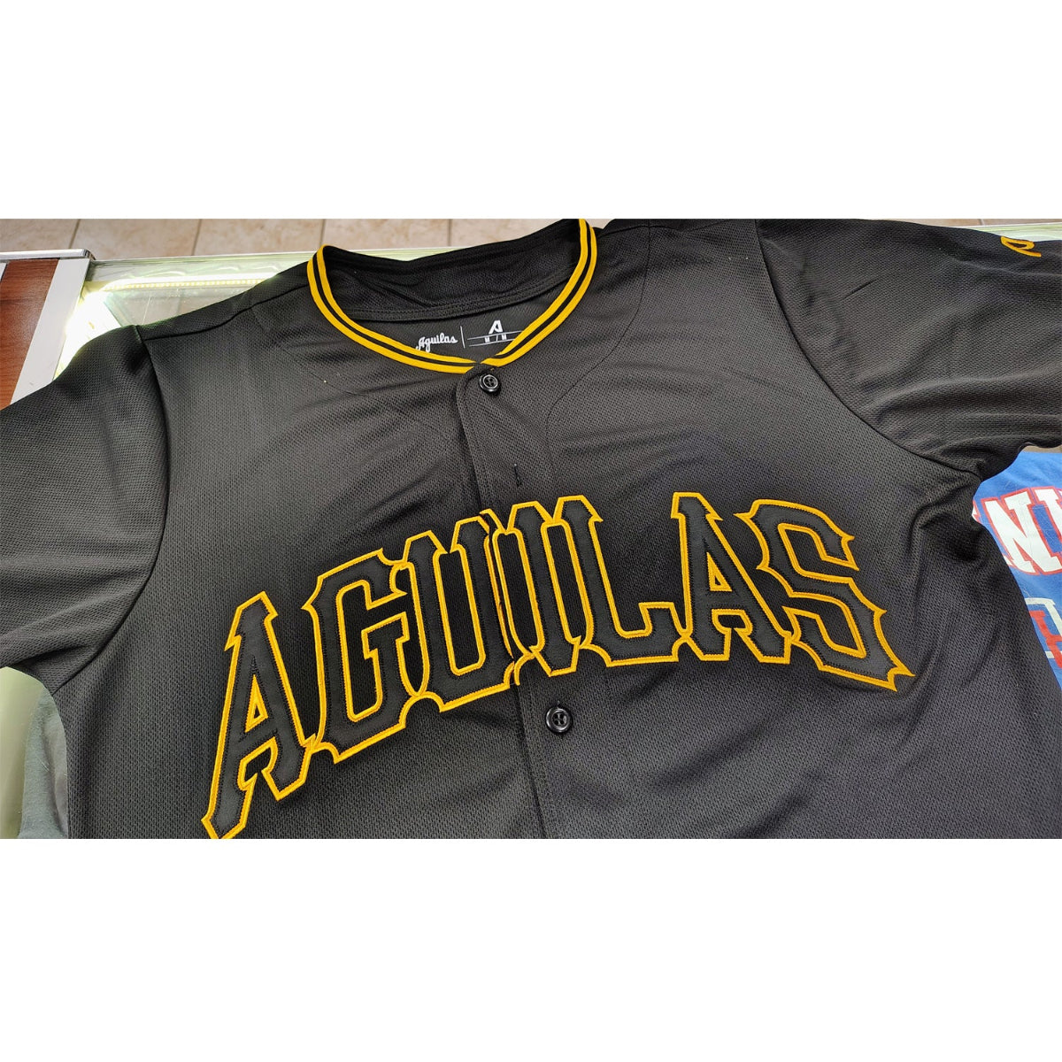 2024-2025 OFFICIAL Aguilas Cibaenas Full Button Jersey - Black