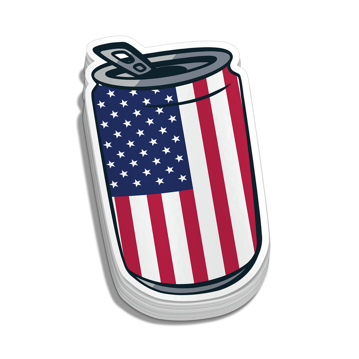 USA Can Hard Hat Decal