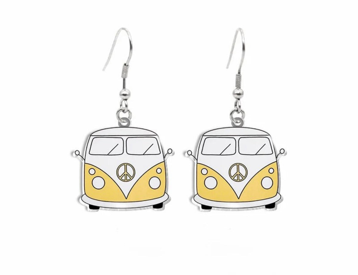 Adorable Vintage Van Earrings