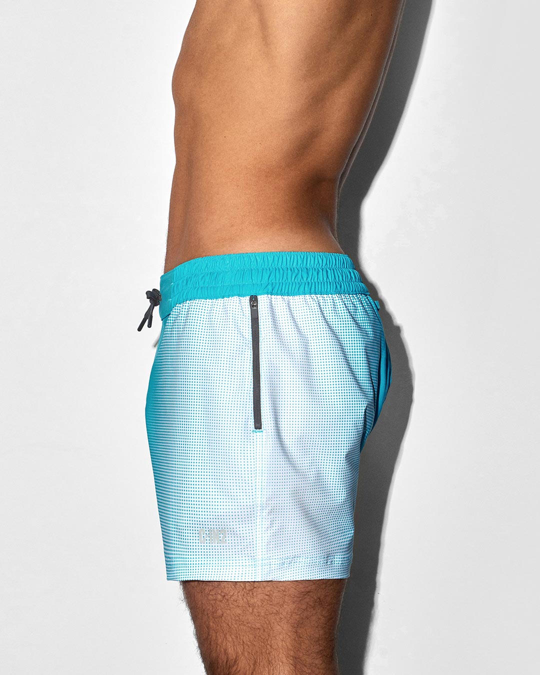 Swim Shorts Super Bright Halftone Neon Blue