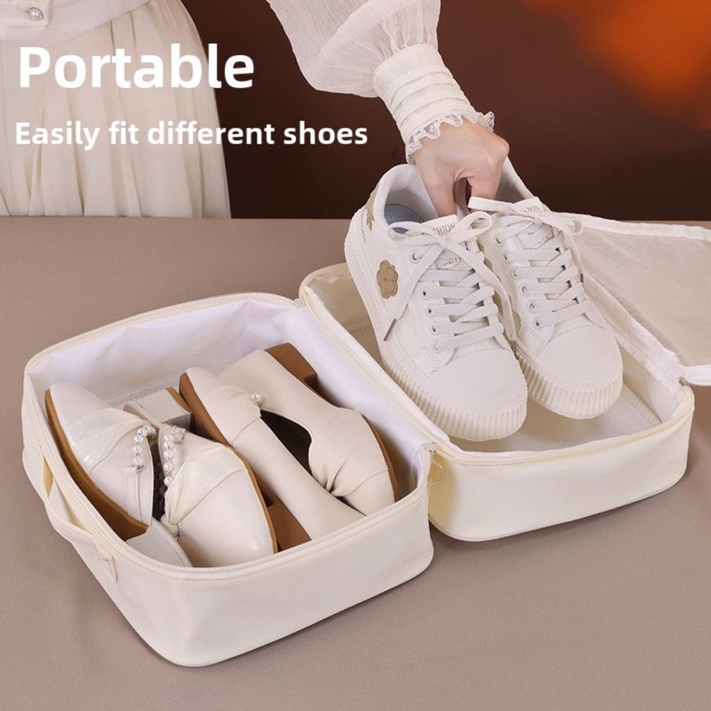 Double-layer partition shoe storage bag, outdoor travel travel supplies shoe bag, sports fitness waterproof shoe storage bag