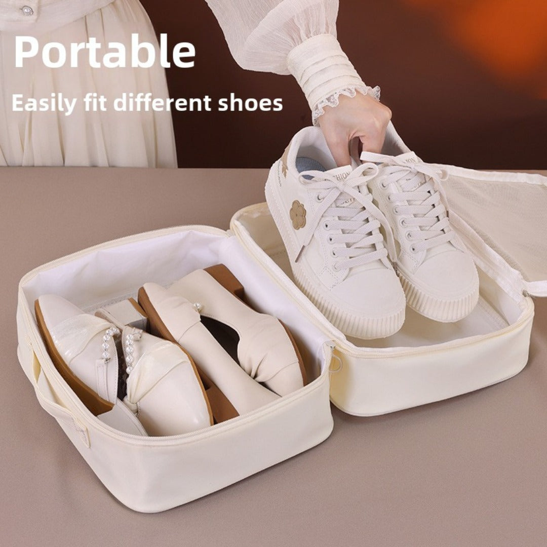 Double-layer partition shoe storage bag, outdoor travel travel supplies shoe bag, sports fitness waterproof shoe storage bag