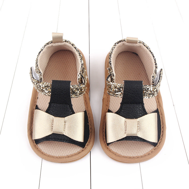 Baby Kids Girl Sandals Pre Walker Newborn PU Leather Soft Sole Shoes Bowknot Girls Shoes