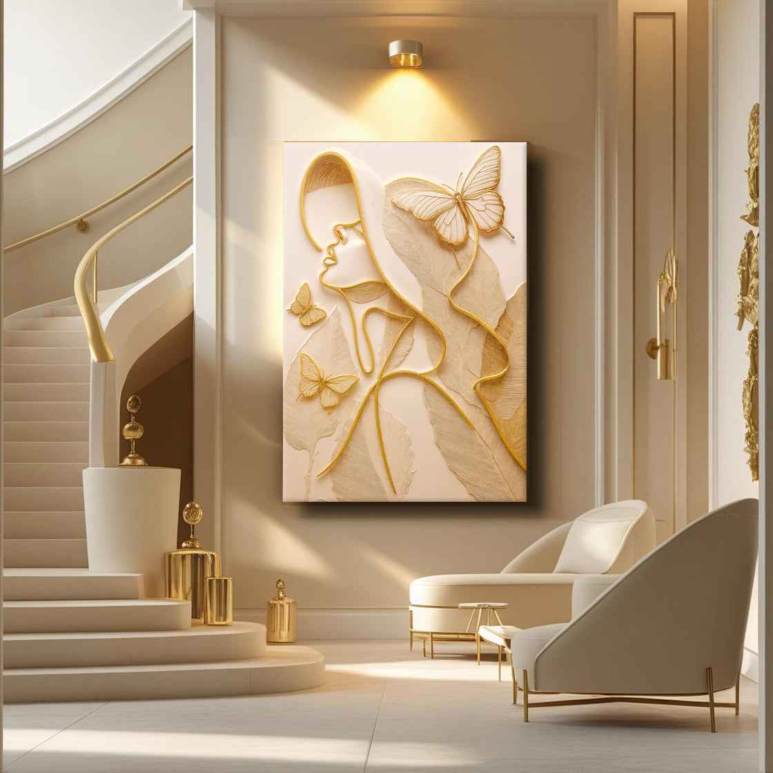 Minimalist Woman Line Wall Art