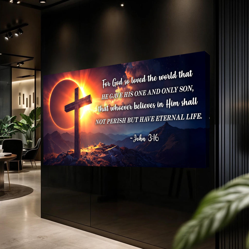 John 3:16: For God So Loved The World Faith Sign III