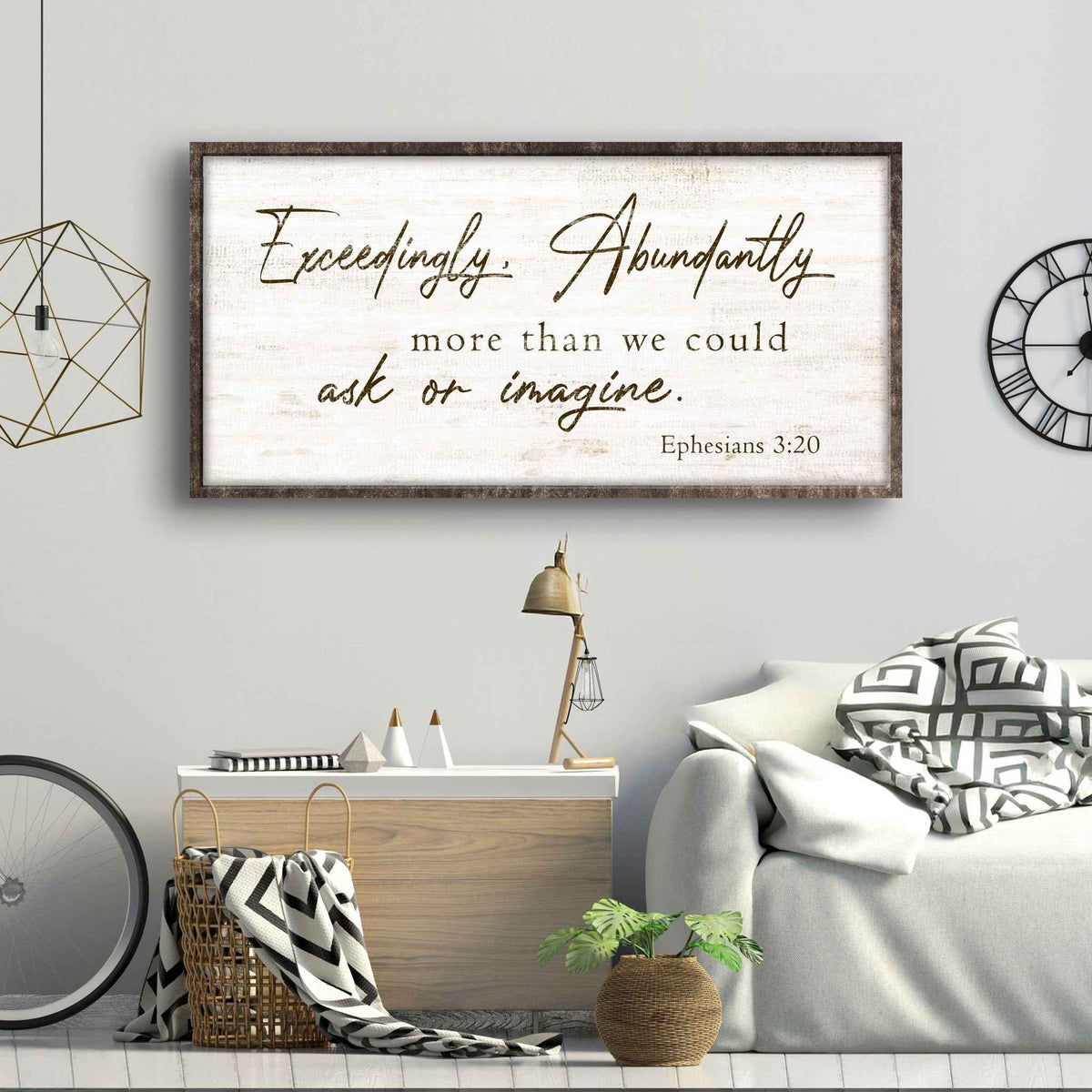 Exceedingly, Abundantly More Than We Could Ask Or Imagine Faith Sign IV