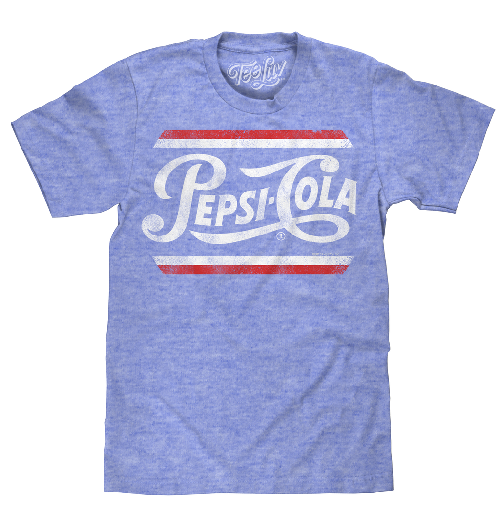 Pepsi Classic Script T-Shirt - Royal Snow Heather