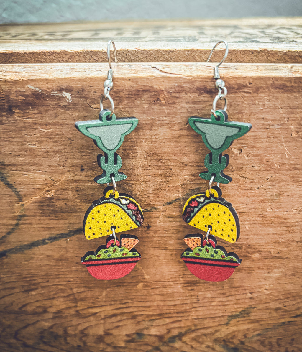 Adorable Mexican Food Earrings