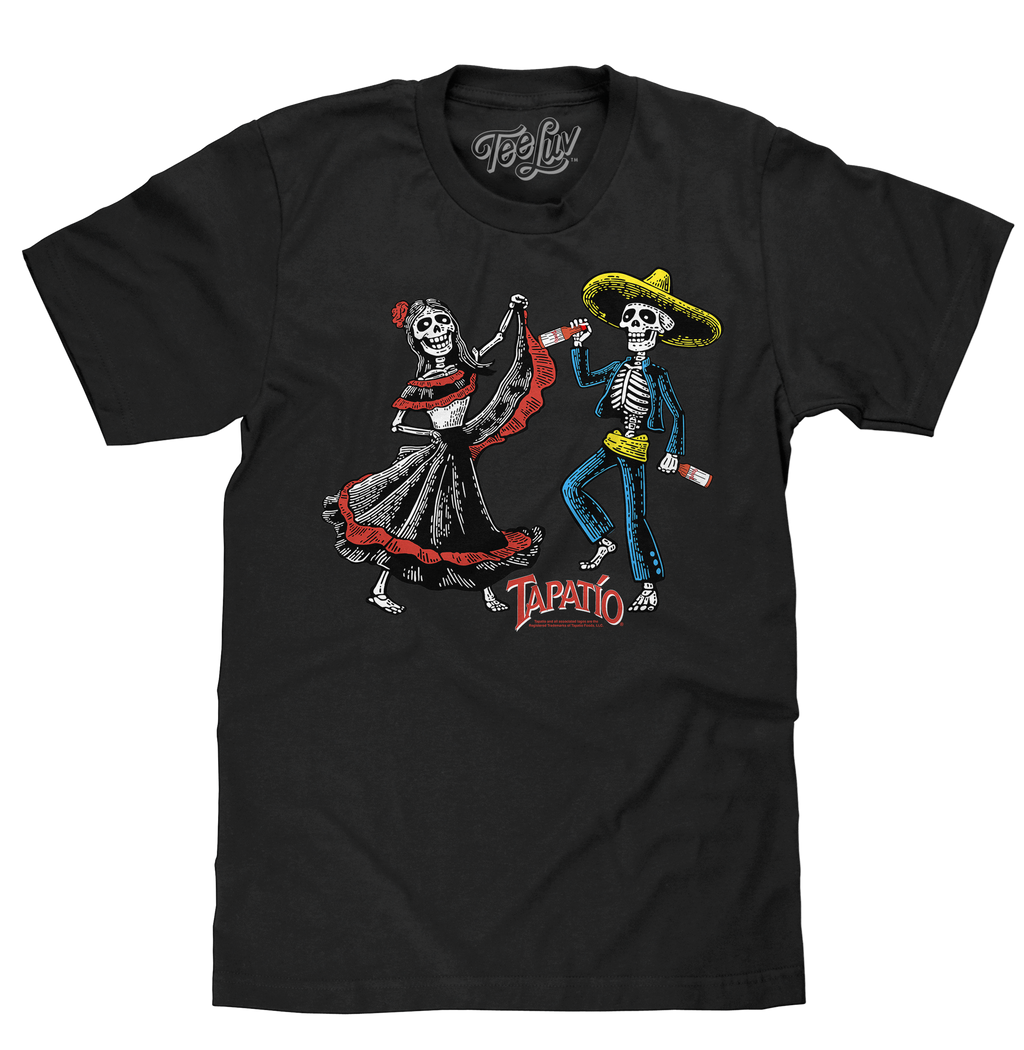 Tapatio Hot Sauce Day Of The Dead T-Shirt - Black