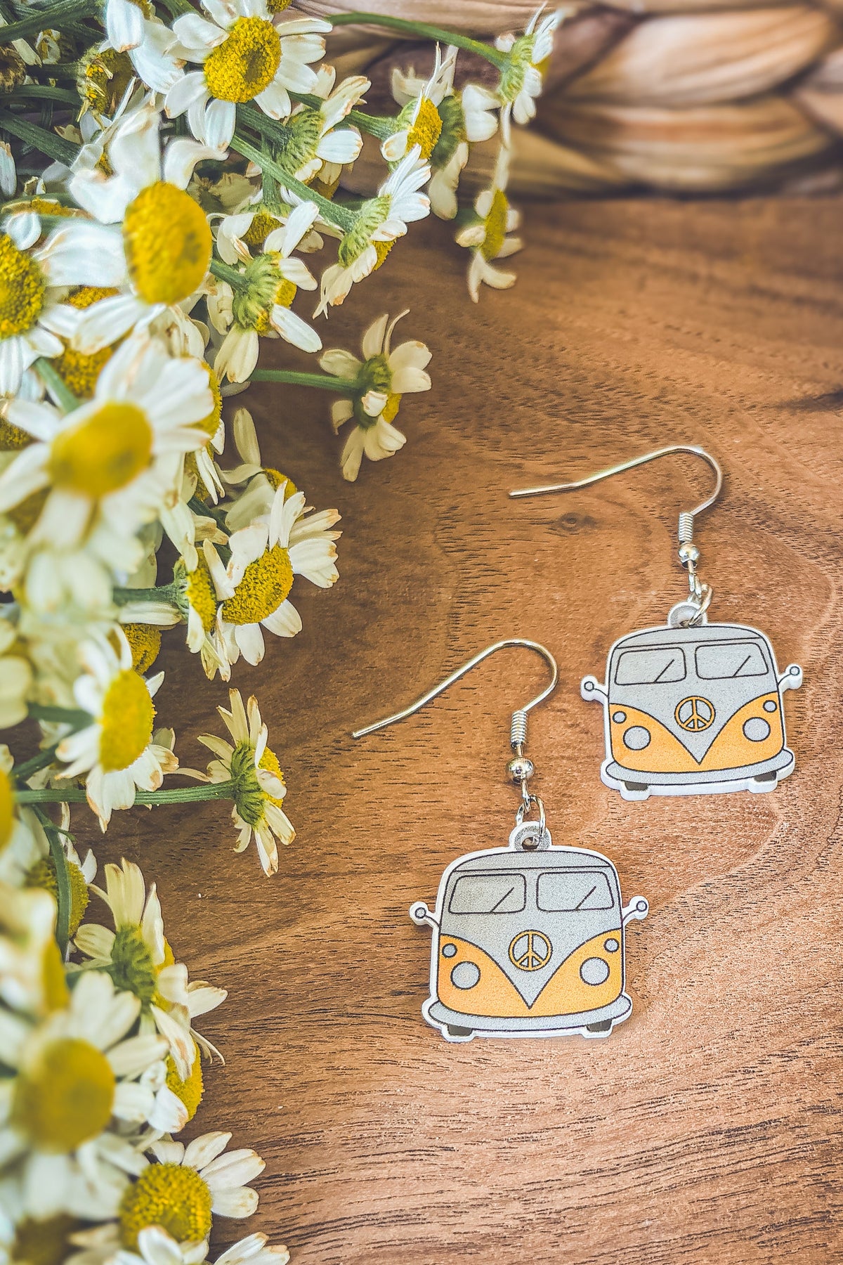 Adorable Vintage Van Earrings
