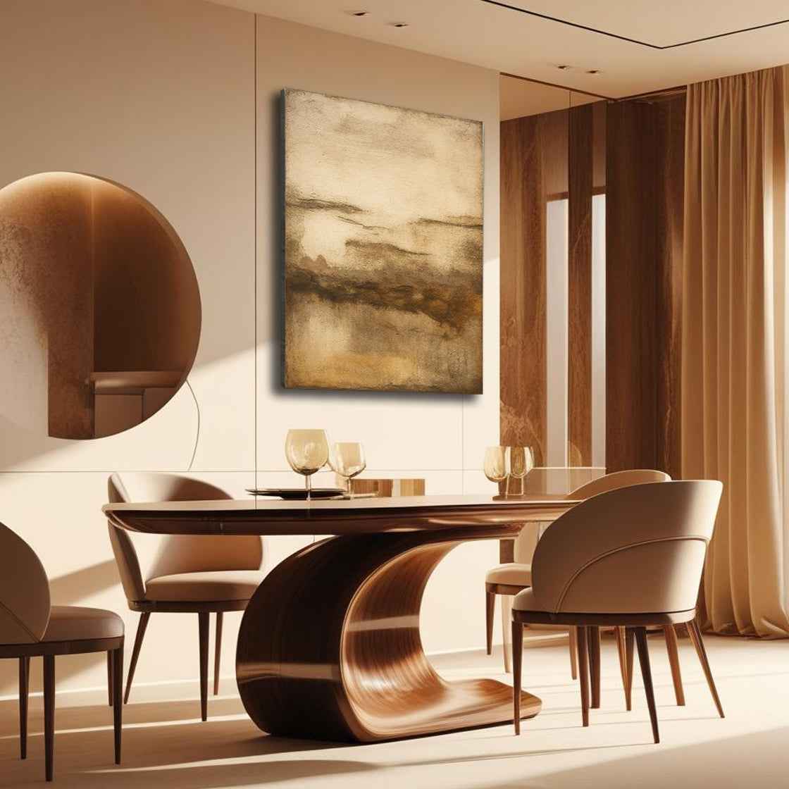 Neutral Abstract Wall Art