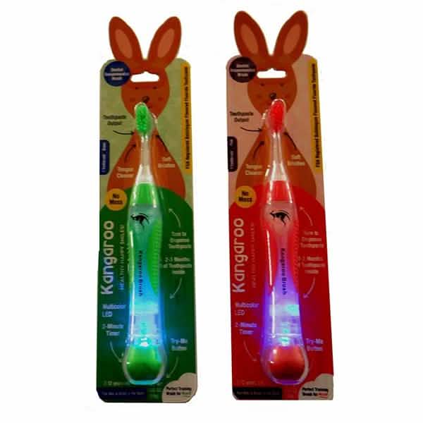 4-Pack: Kangaroo Kids Pre-Filled Toothbrush