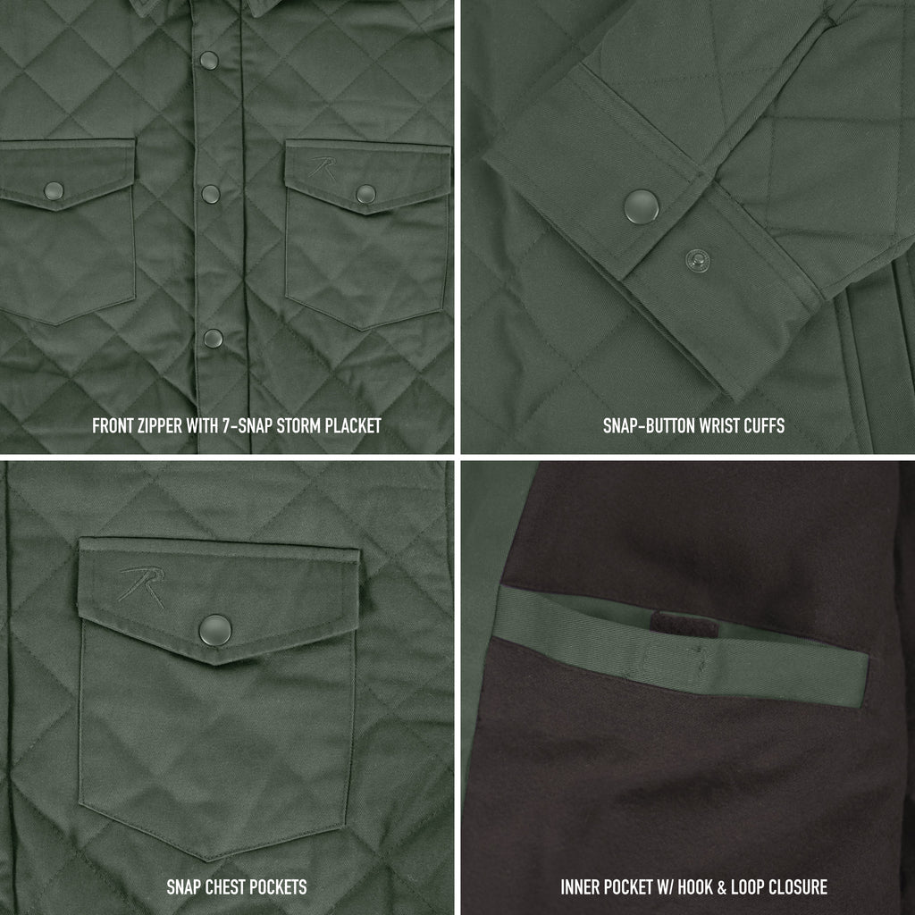Rothco Diamond Quilted Cotton Insulated Jacket