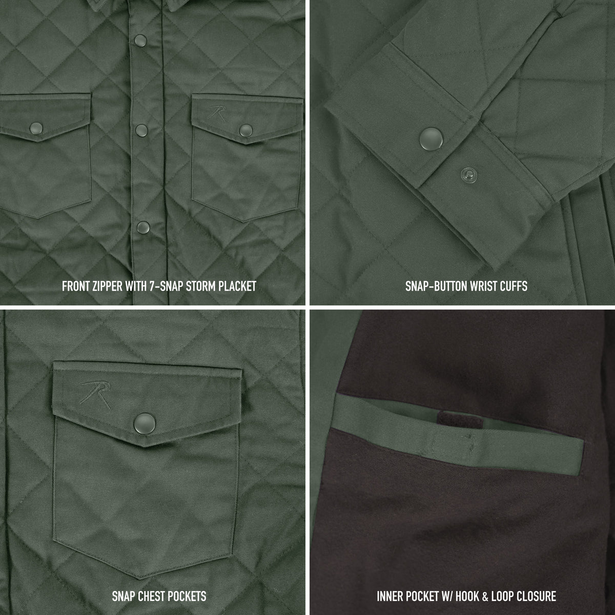 Rothco Diamond Quilted Cotton Insulated Jacket