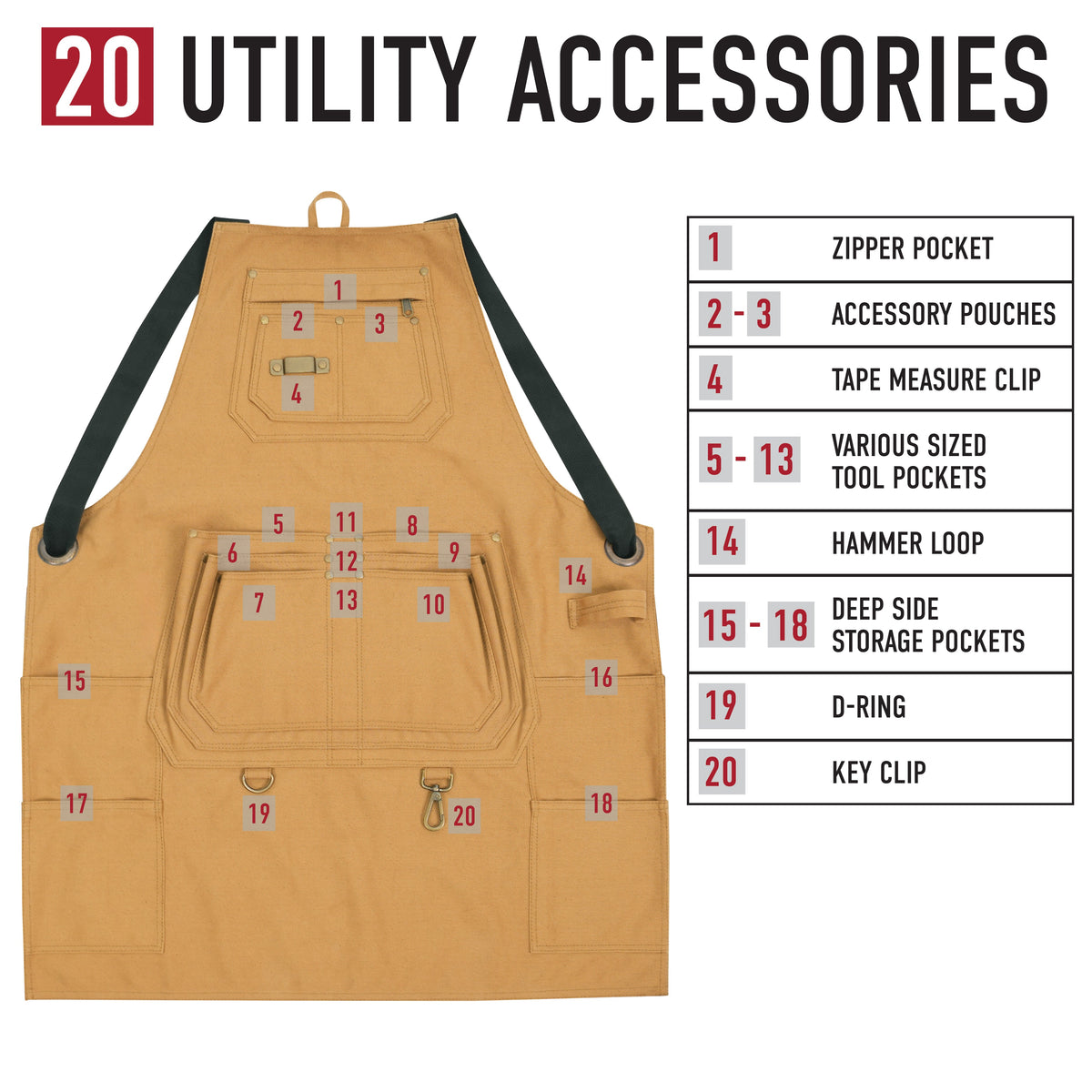Rothco Canvas Full Work Apron