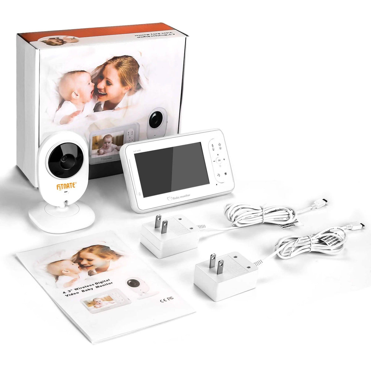4.3" Baby Monitor 2.4Ghz Wireless Camera Video 2-Way Talk