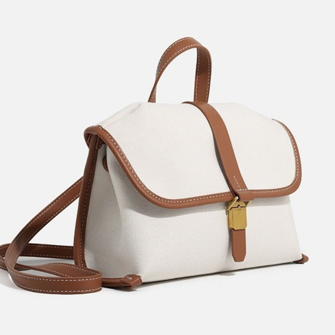 Denim messenger bag, women's casual canvas handbag, tote square bag