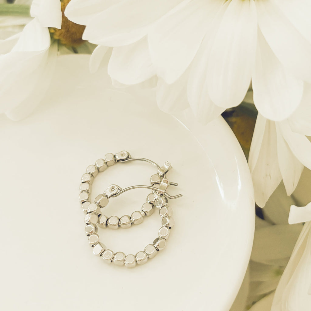Beautiful Gold or Silver Glimmer Hoop Earrings