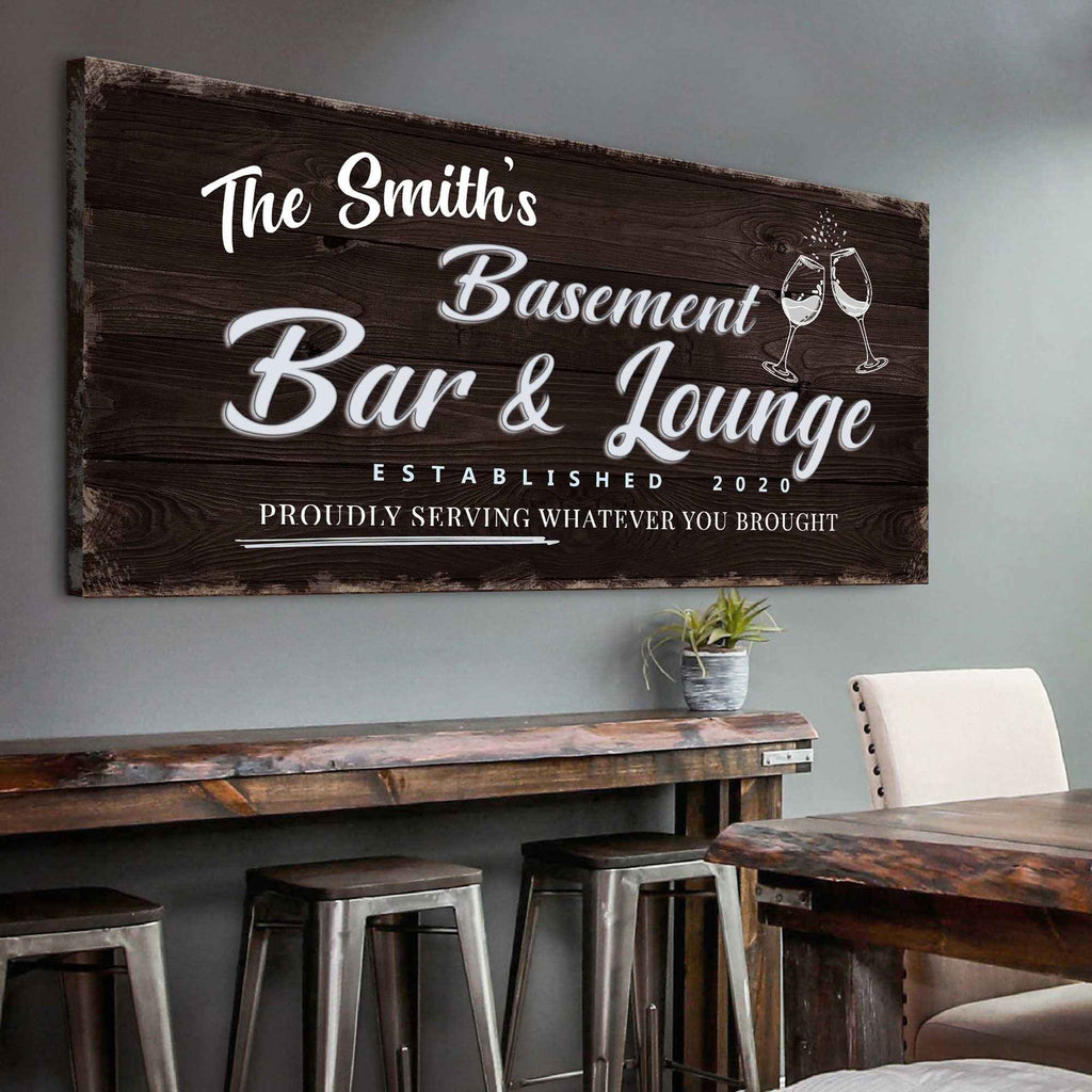 Basement Bar And Lounge Sign IV