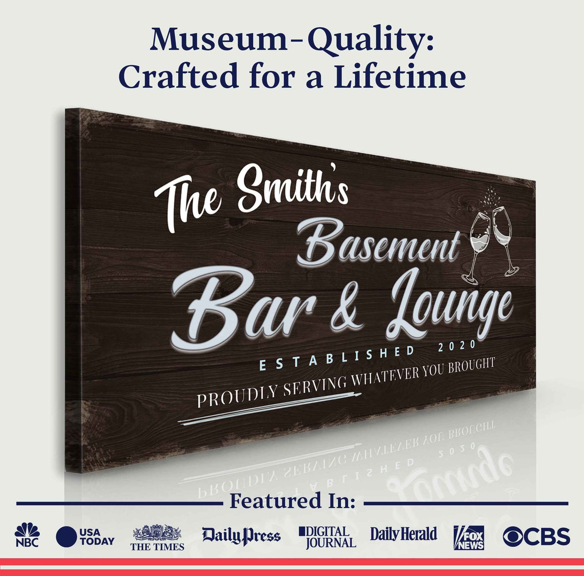 Basement Bar And Lounge Sign IV