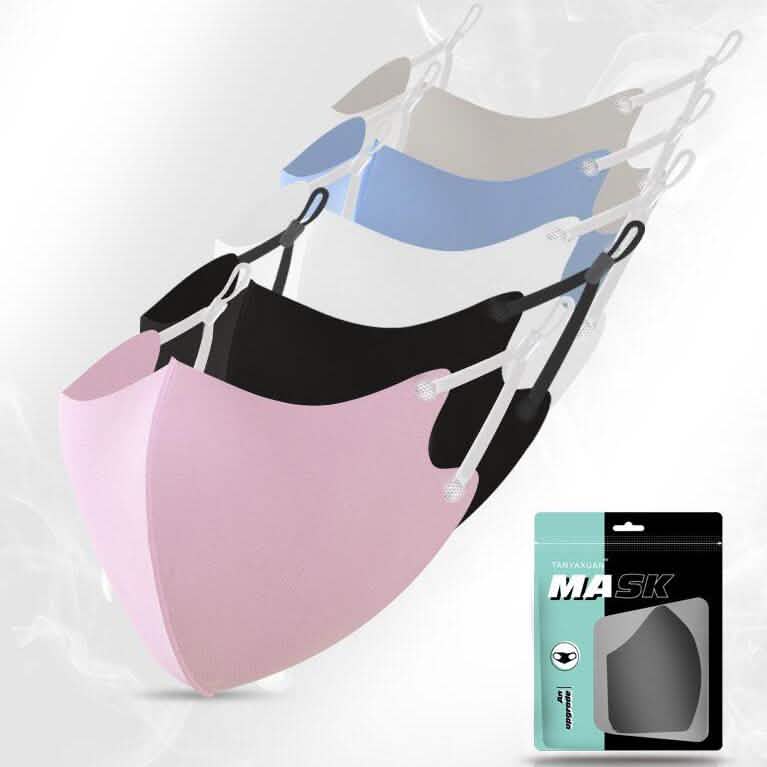 5-Pack: Washable And Reusable Fitted Face Mask