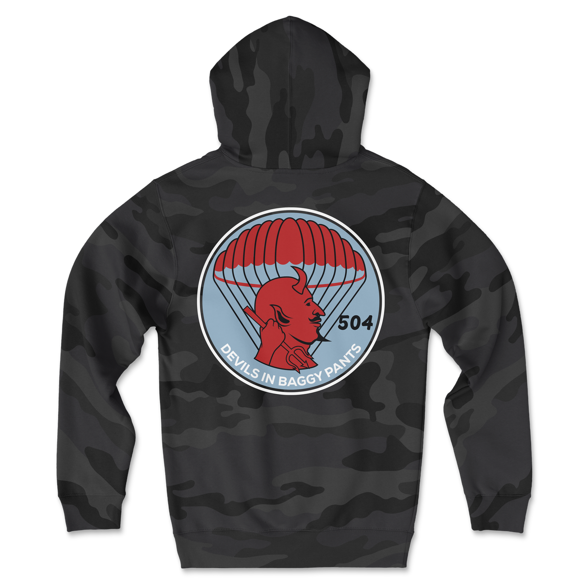 504 Devils Airborne Classic Camo Hoodie