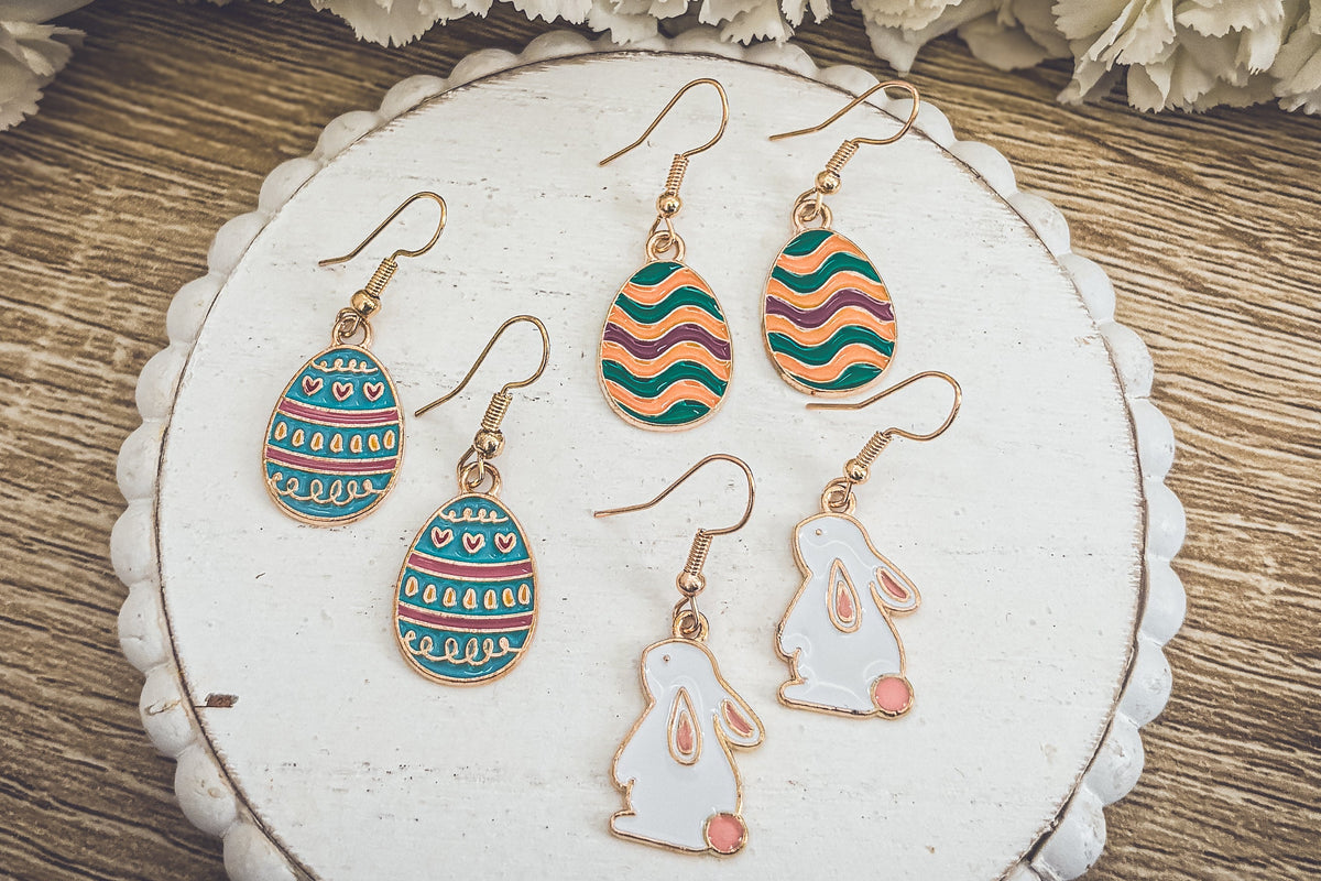 Adorable Easter Earring Set - Set of 3