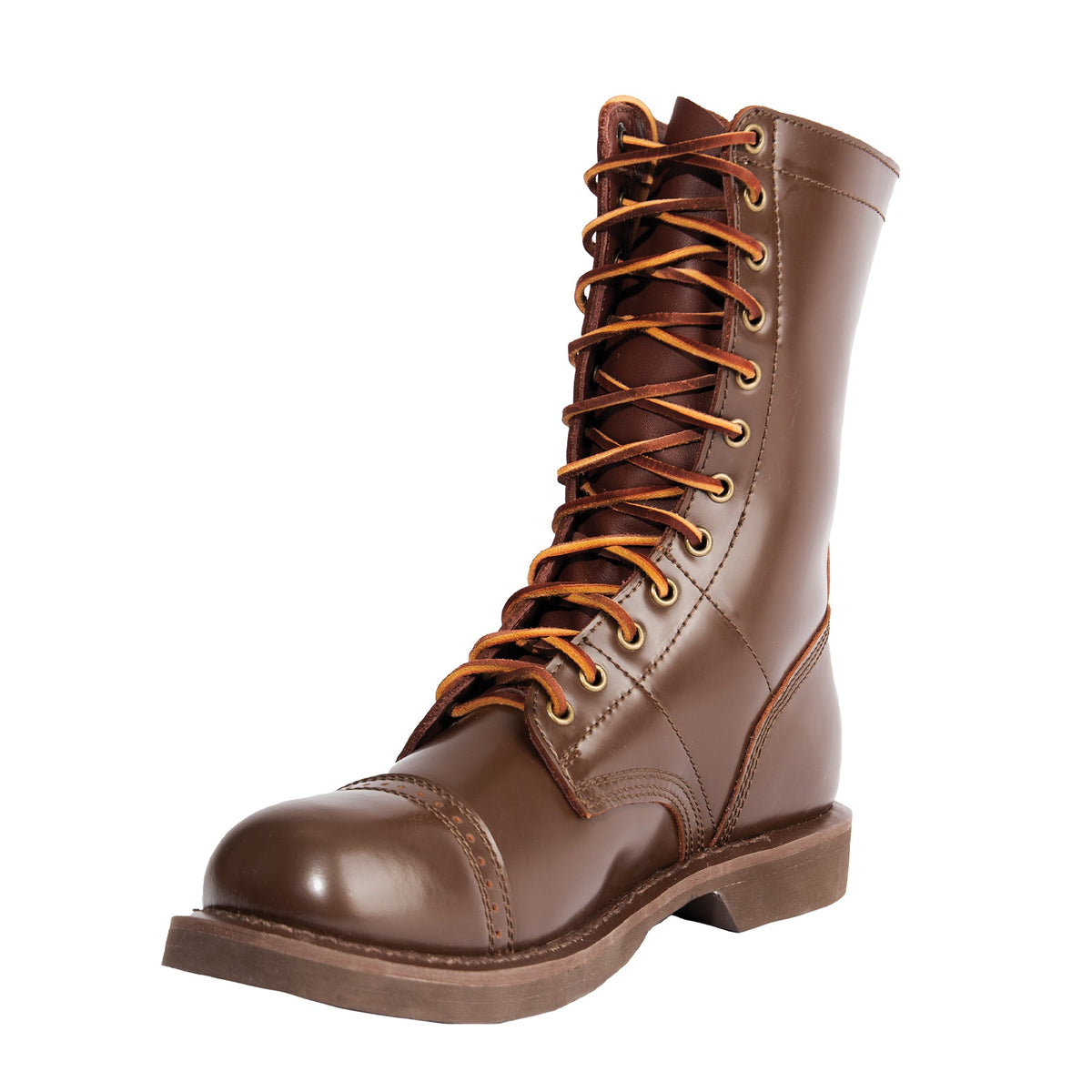 Rothco Brown Leather Jump Boots - 10 Inches